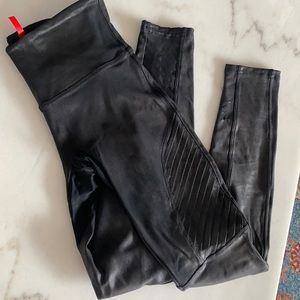 Spanx moto Fuax leather legging